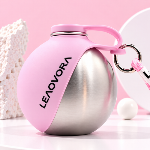 LEAOVORA 2-in-1 Portable Dog Water Bottle & Foldable Bowl